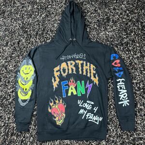 Rod Wave Soul Fly For‎ the Fans Black pullover Hoodie Mens Sz M New